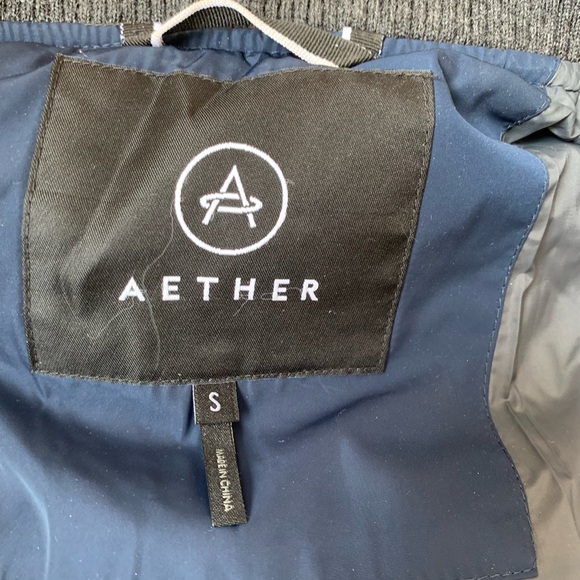 Aether Ion Down Quilted Bomber Jacket sz S PWM2 - Picture 6 of 9
